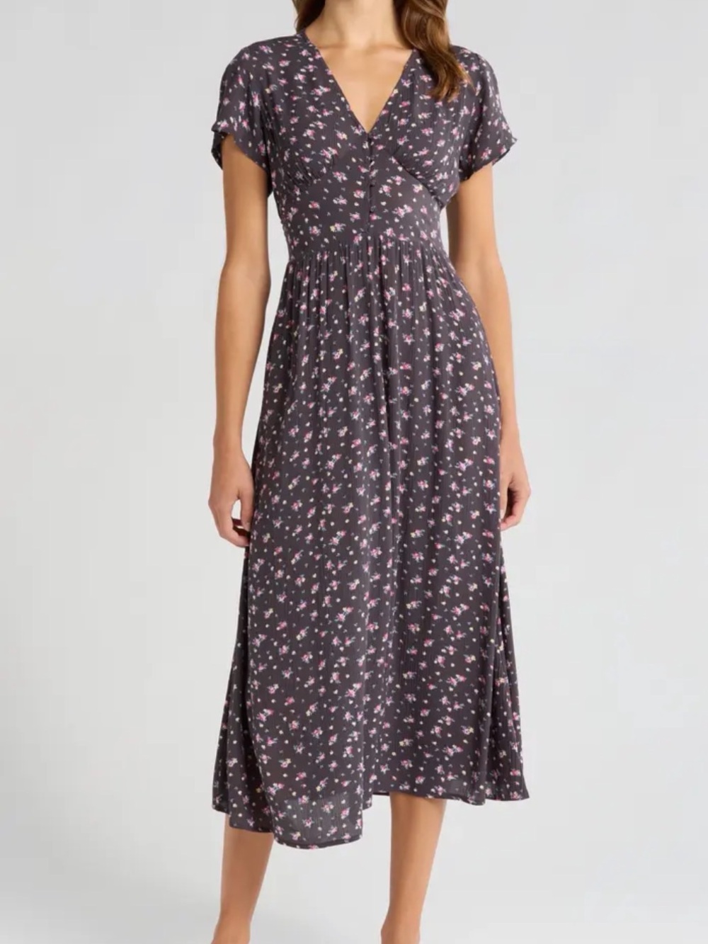 NWOT Billabong Midi Floral Cottagecore A line Dress